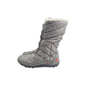 Columbia Women's Gray Powder Summit 2 Quilted Mid-Calf Snow Boot Size 7.5
